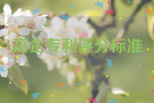 高企專利評(píng)分標(biāo)準(zhǔn)